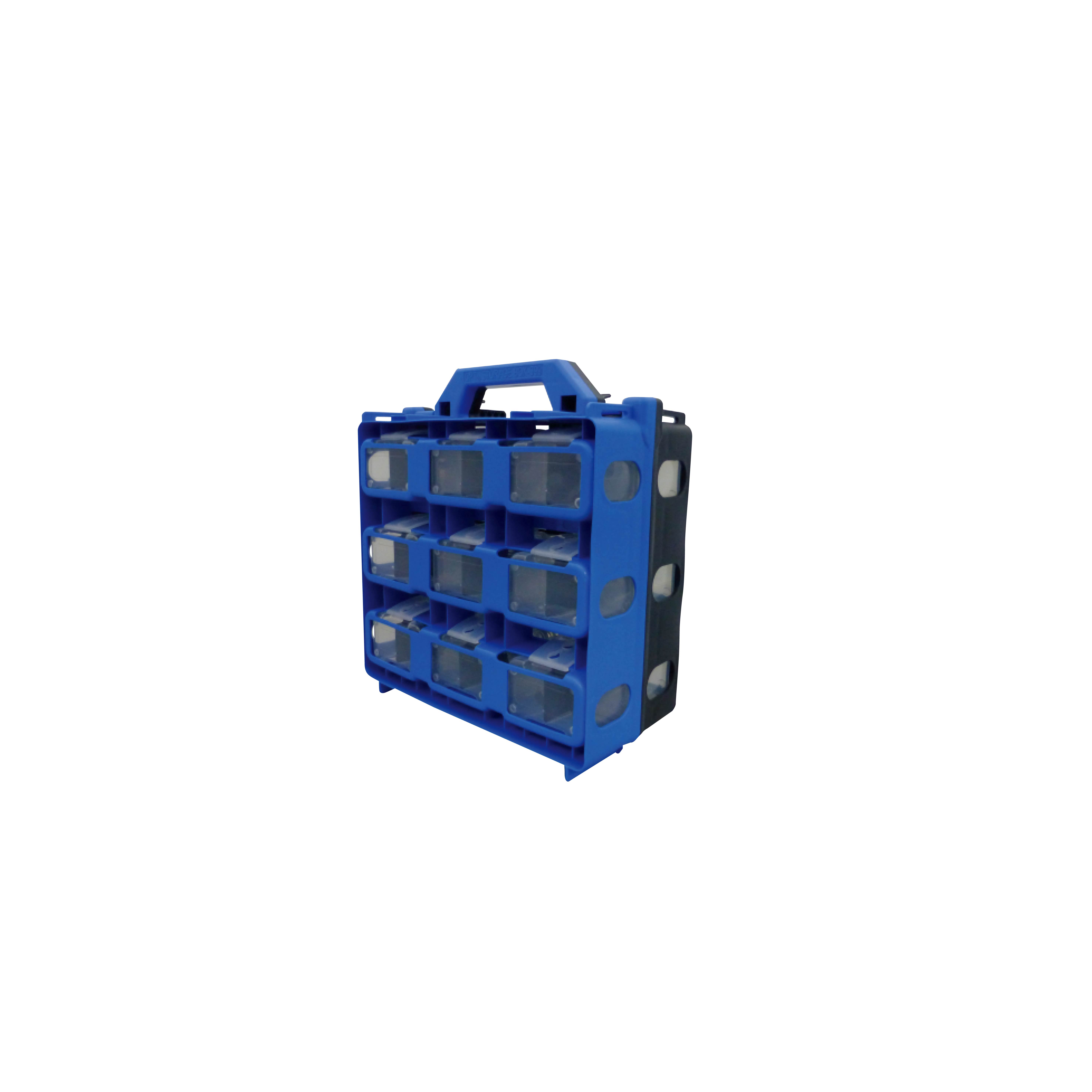 PORTABLE STORAGE BOX WITH DOUBLE BUCKLED CLIP