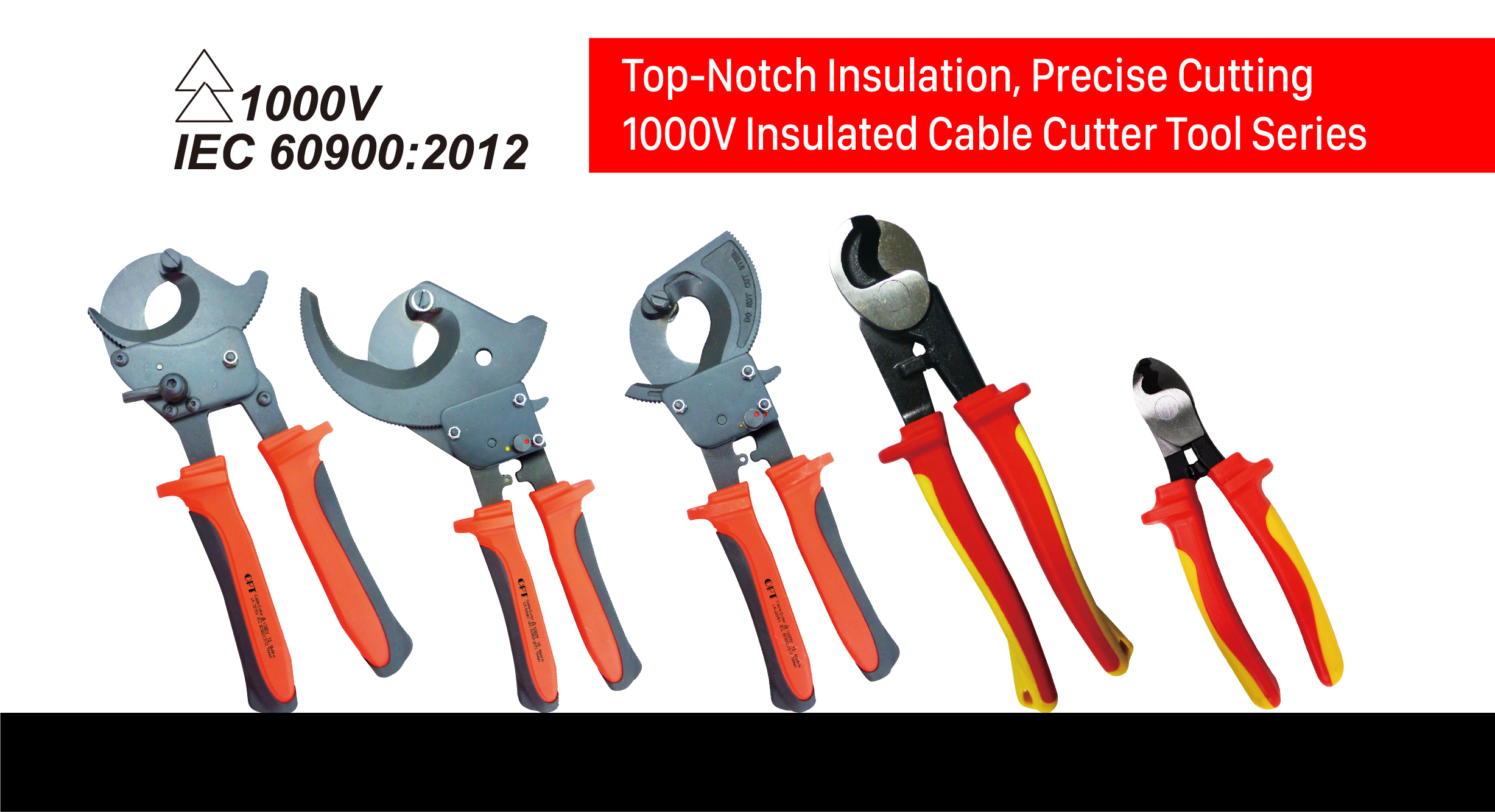 Top-Notch Insulation, Precise Cutting—1000V Insulated Cable Cutter Tool Series